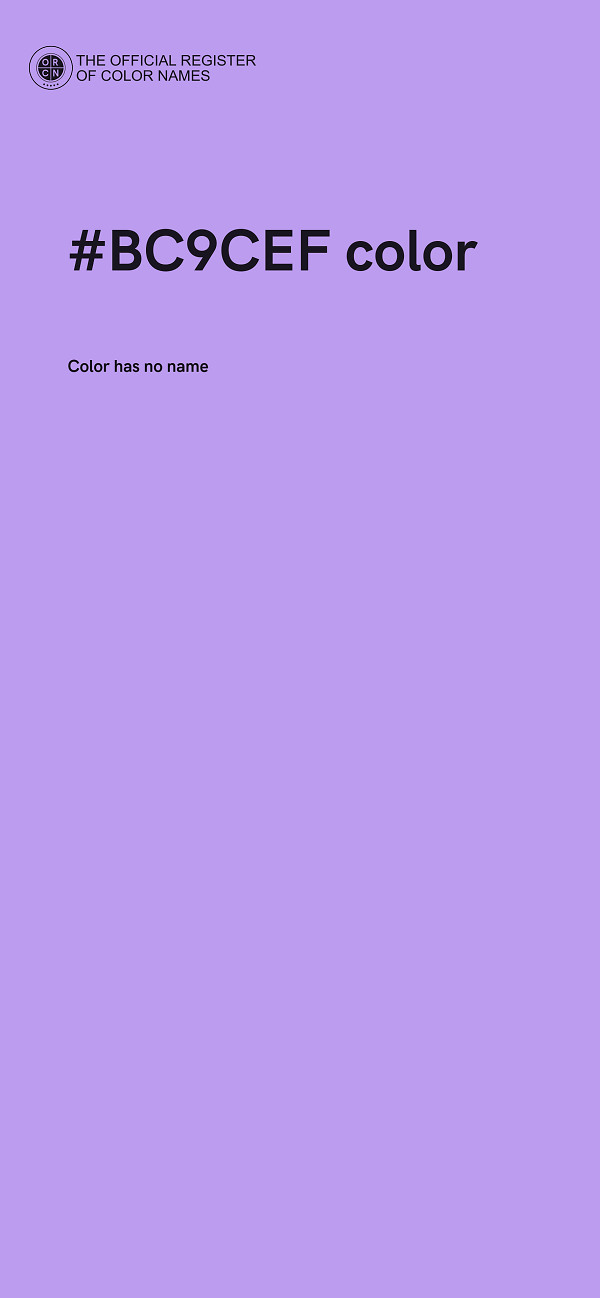#BC9CEF color image