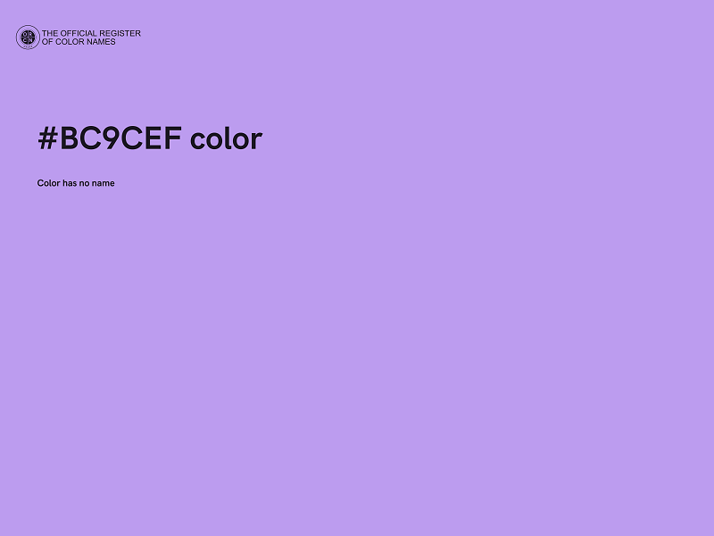 #BC9CEF color image