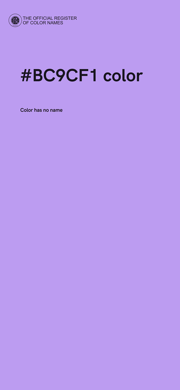 #BC9CF1 color image
