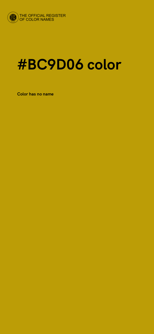 #BC9D06 color image