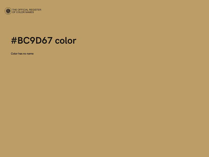 #BC9D67 color image