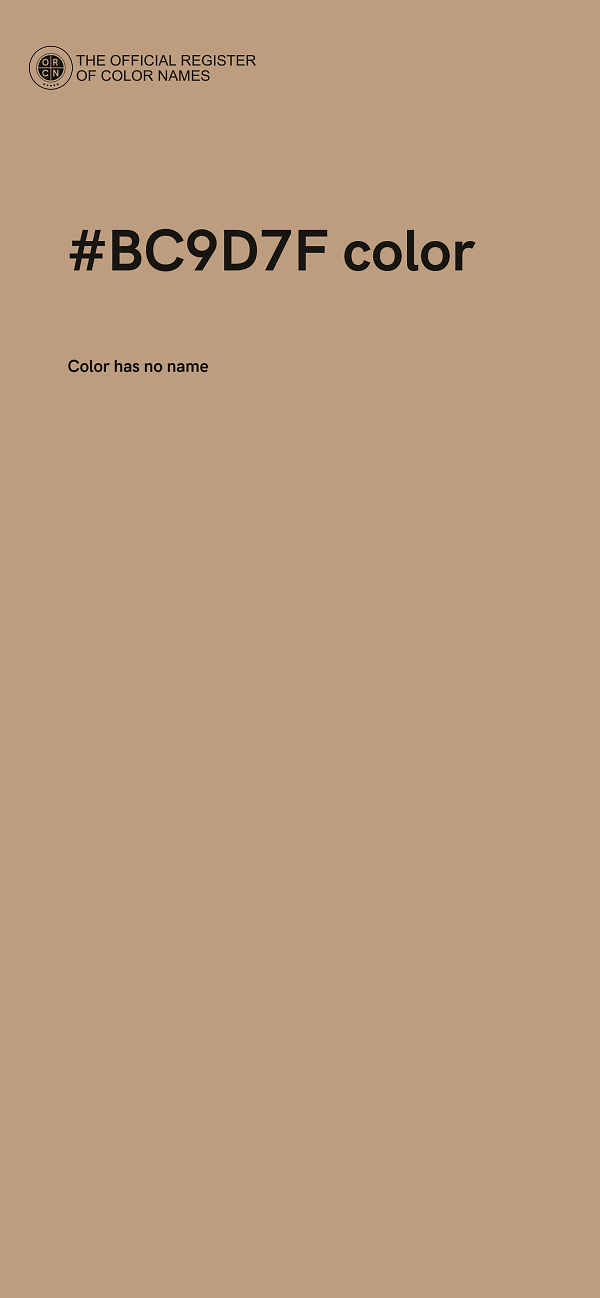 #BC9D7F color image