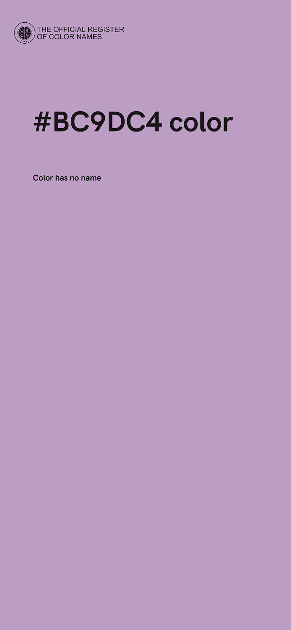 #BC9DC4 color image