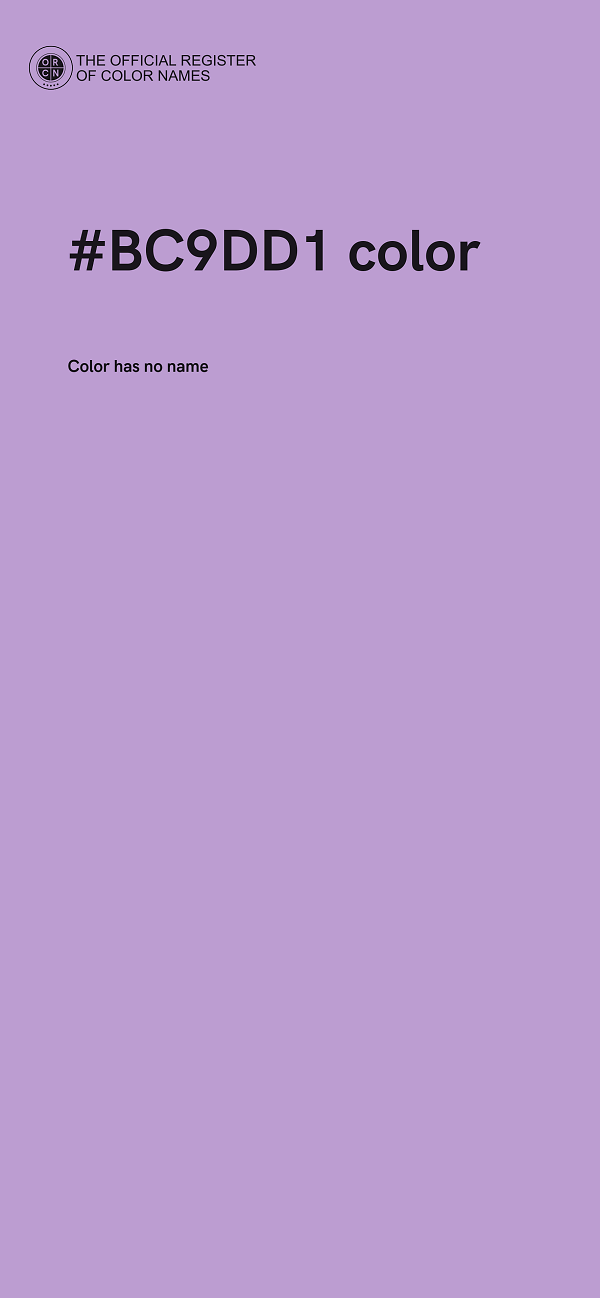 #BC9DD1 color image