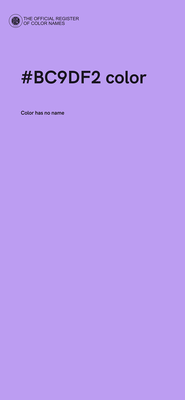 #BC9DF2 color image