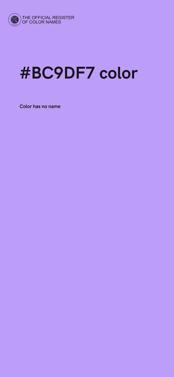 #BC9DF7 color image