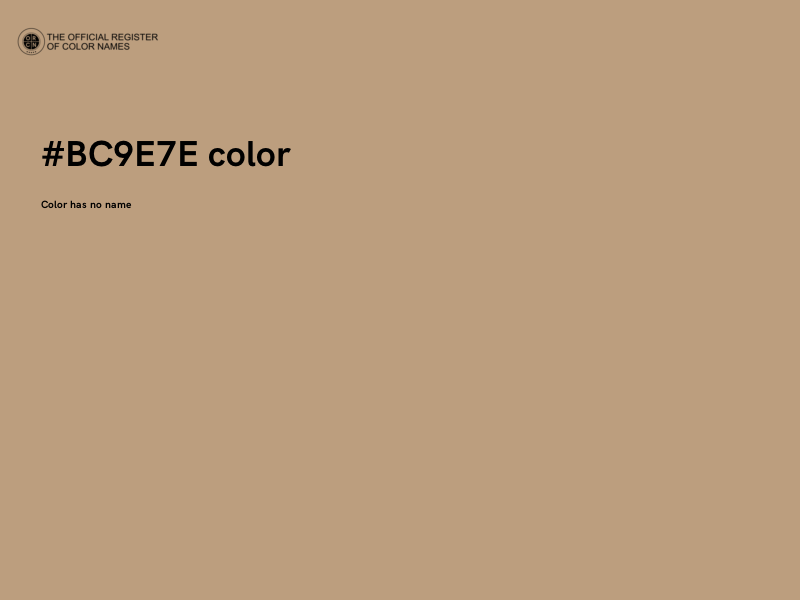 #BC9E7E color image