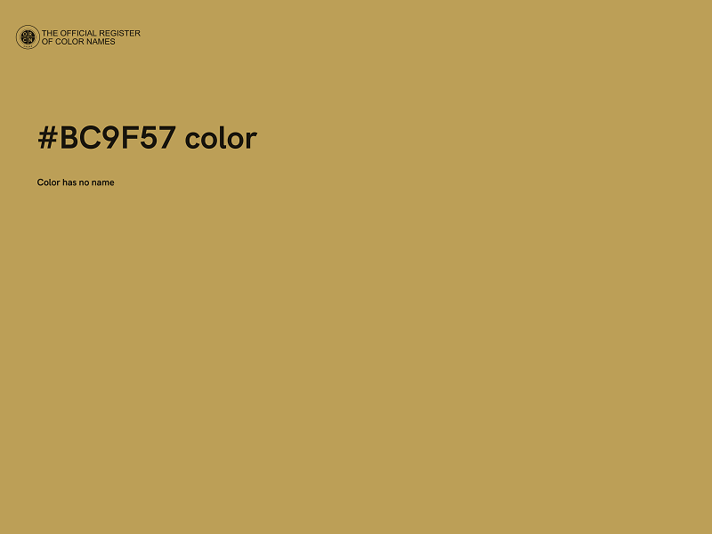 #BC9F57 color image