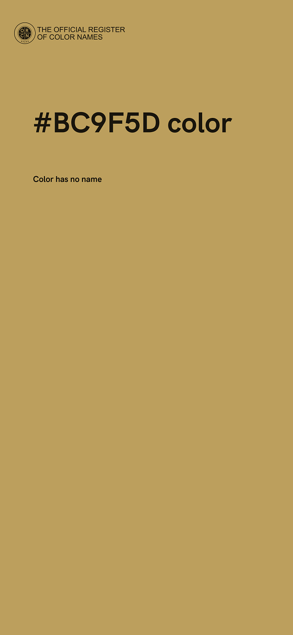 #BC9F5D color image