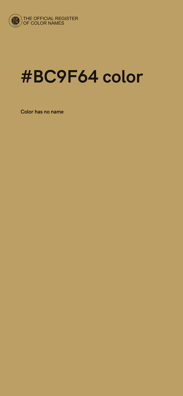 #BC9F64 color image