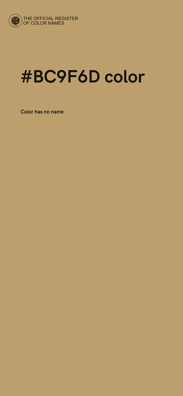 #BC9F6D color image