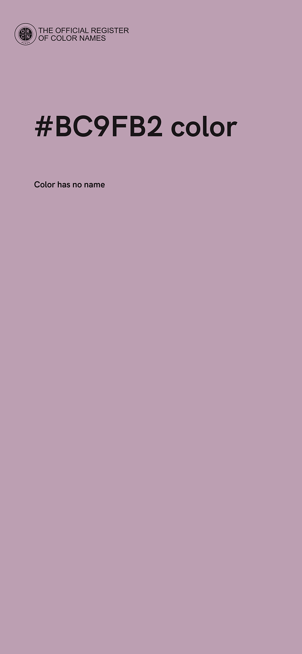 #BC9FB2 color image
