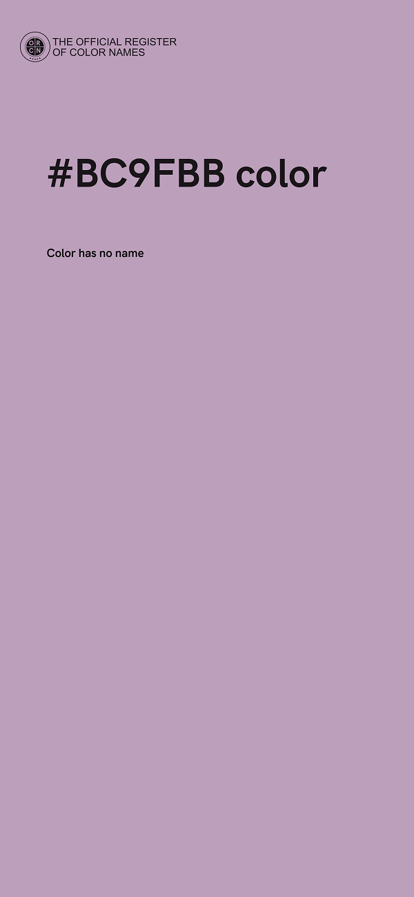 #BC9FBB color image