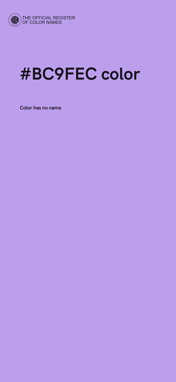 #BC9FEC color image