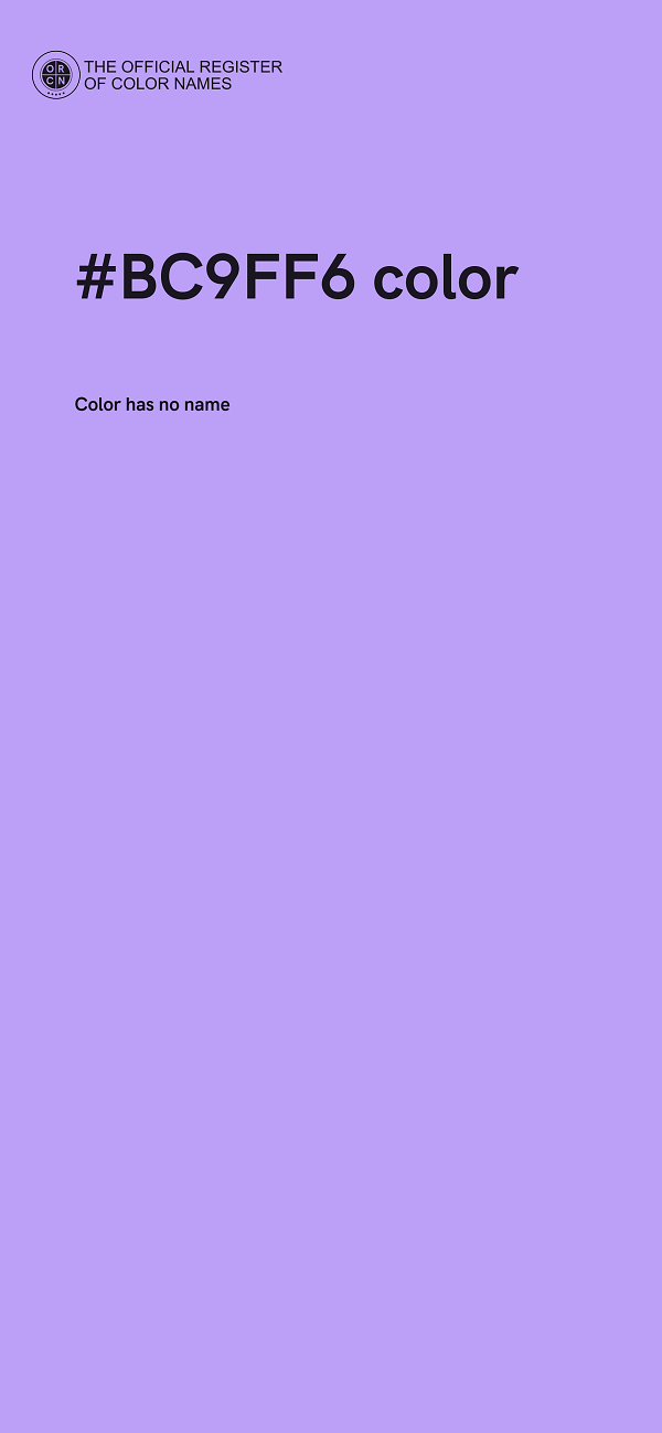 #BC9FF6 color image