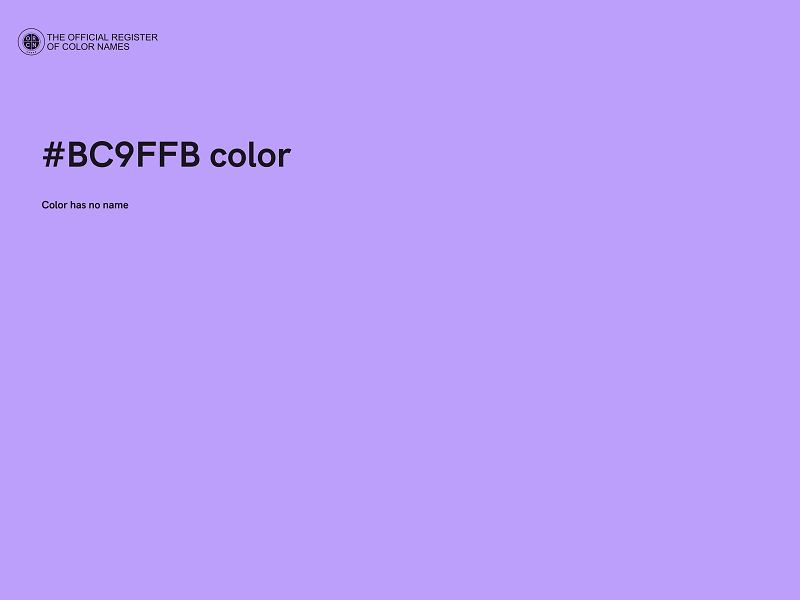 #BC9FFB color image