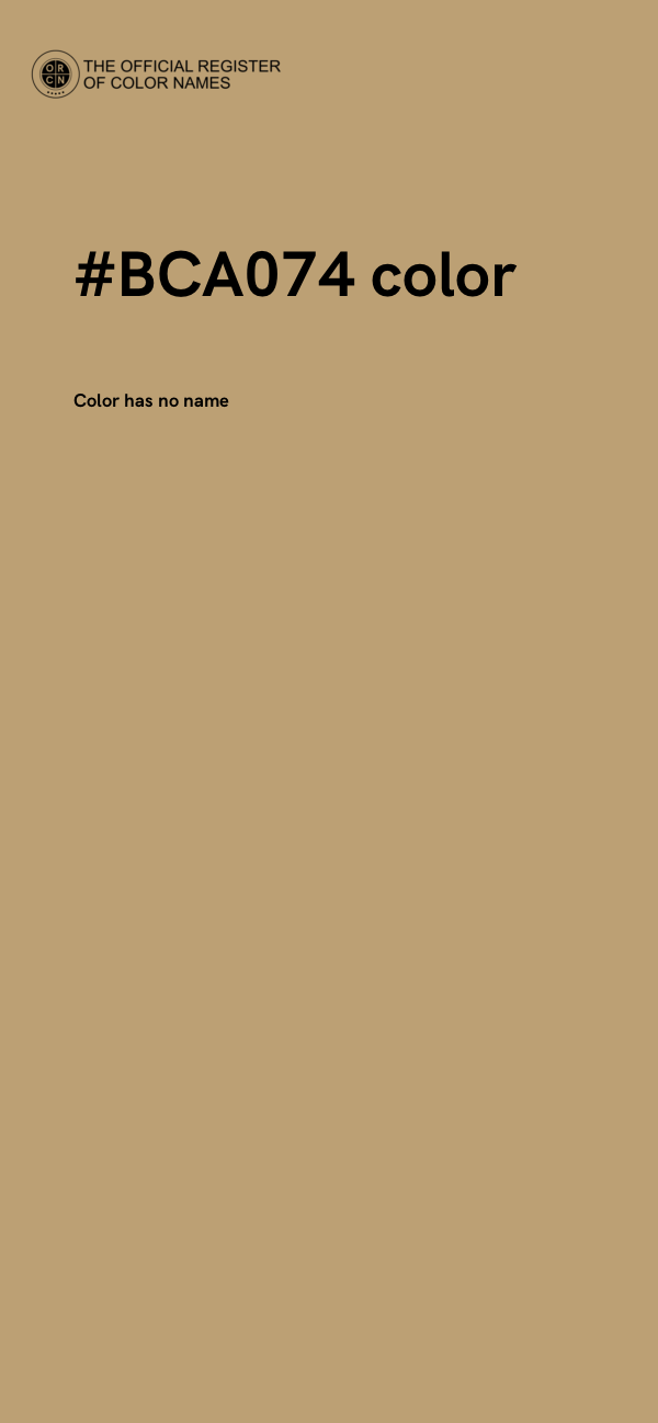 #BCA074 color image