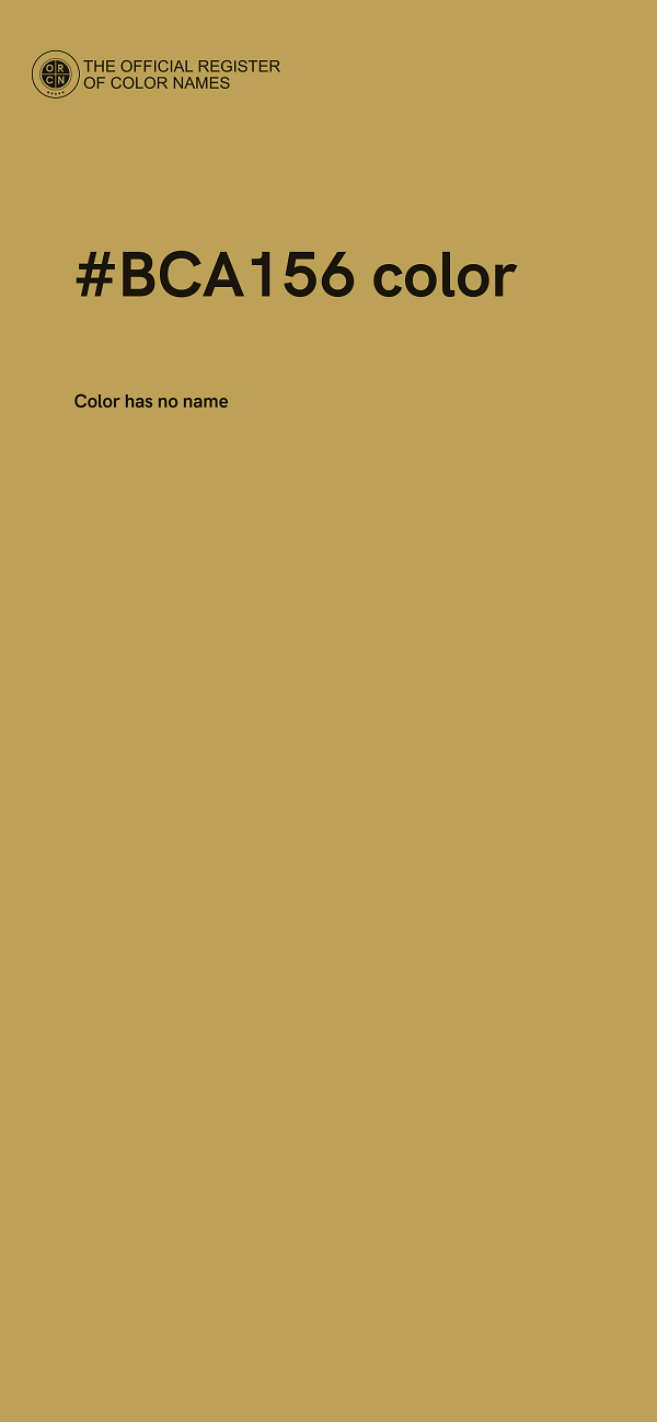 #BCA156 color image