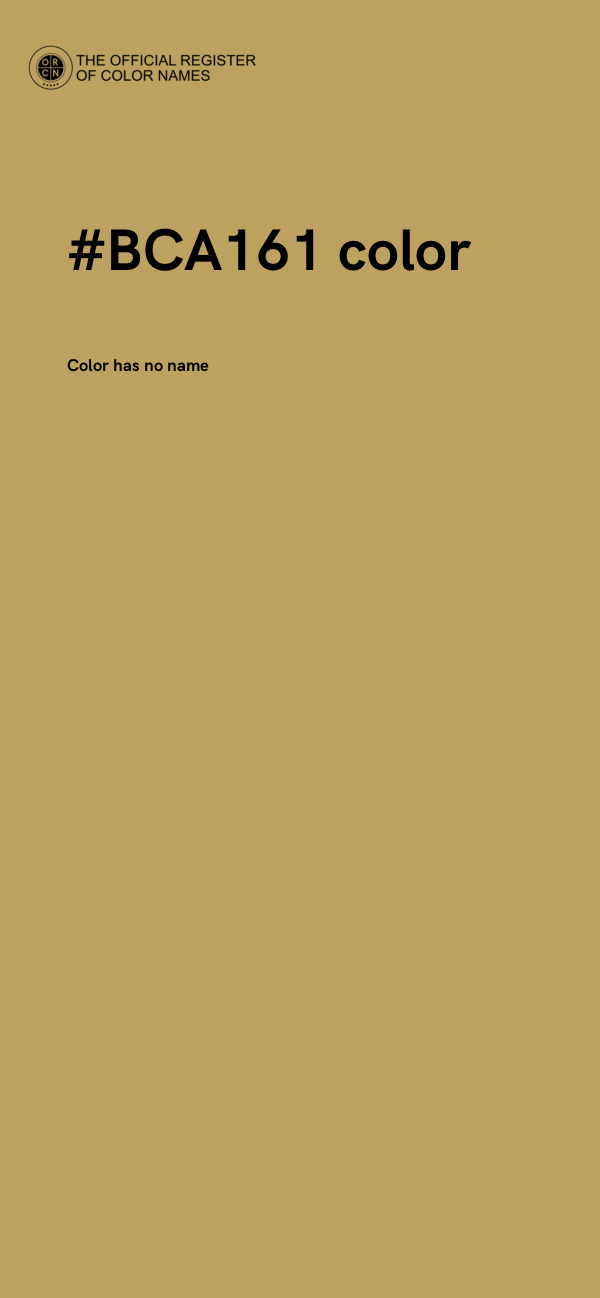 #BCA161 color image