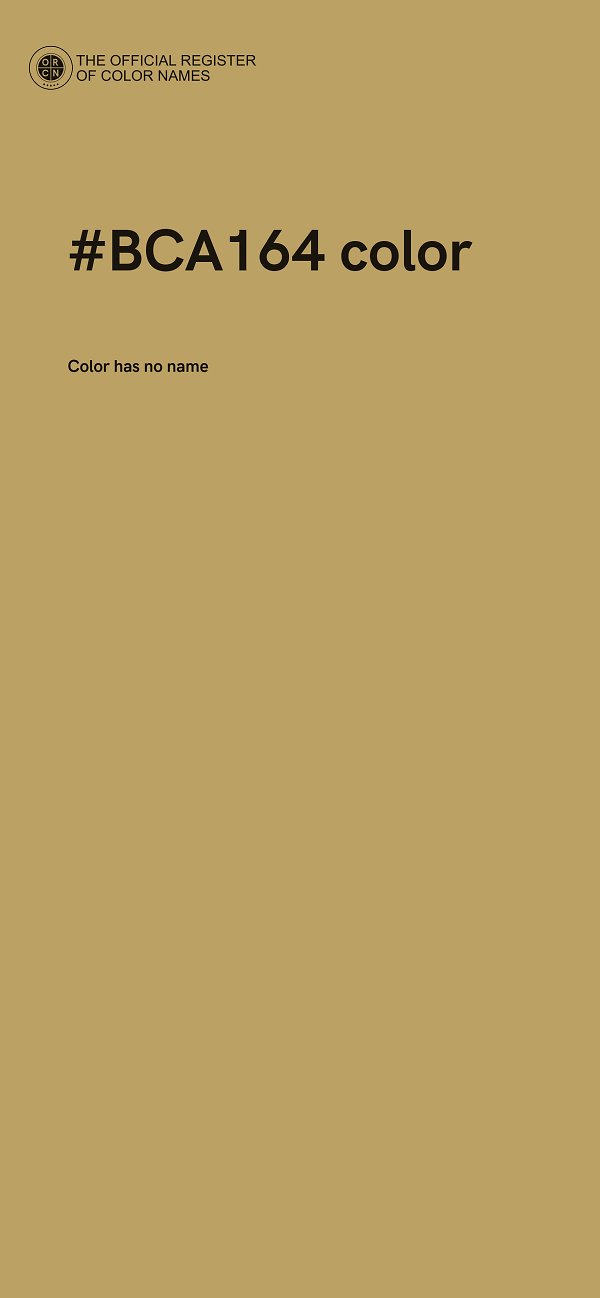 #BCA164 color image