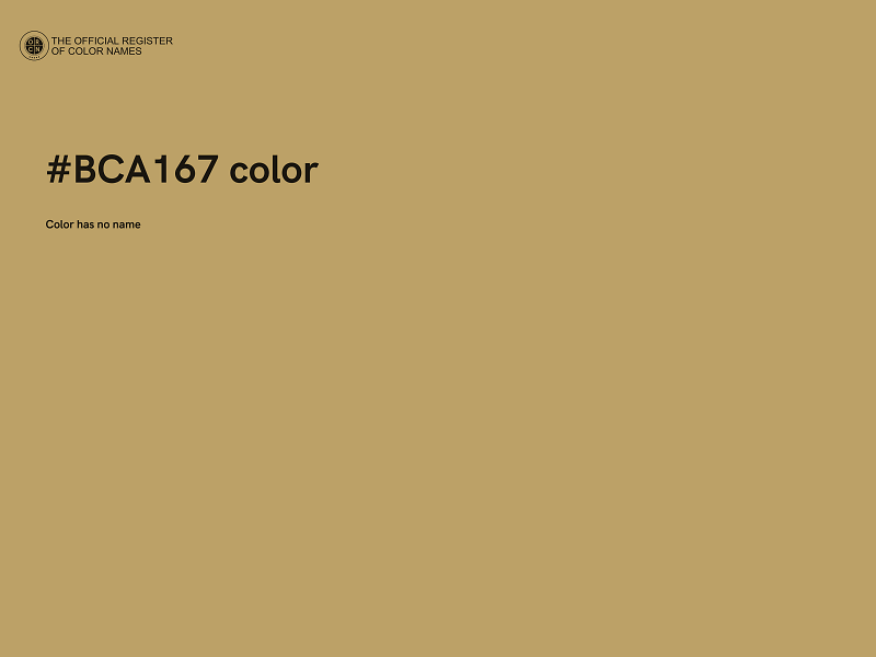 #BCA167 color image