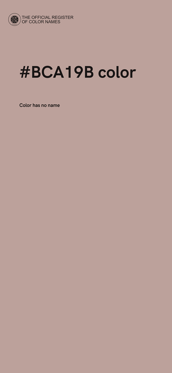 #BCA19B color image