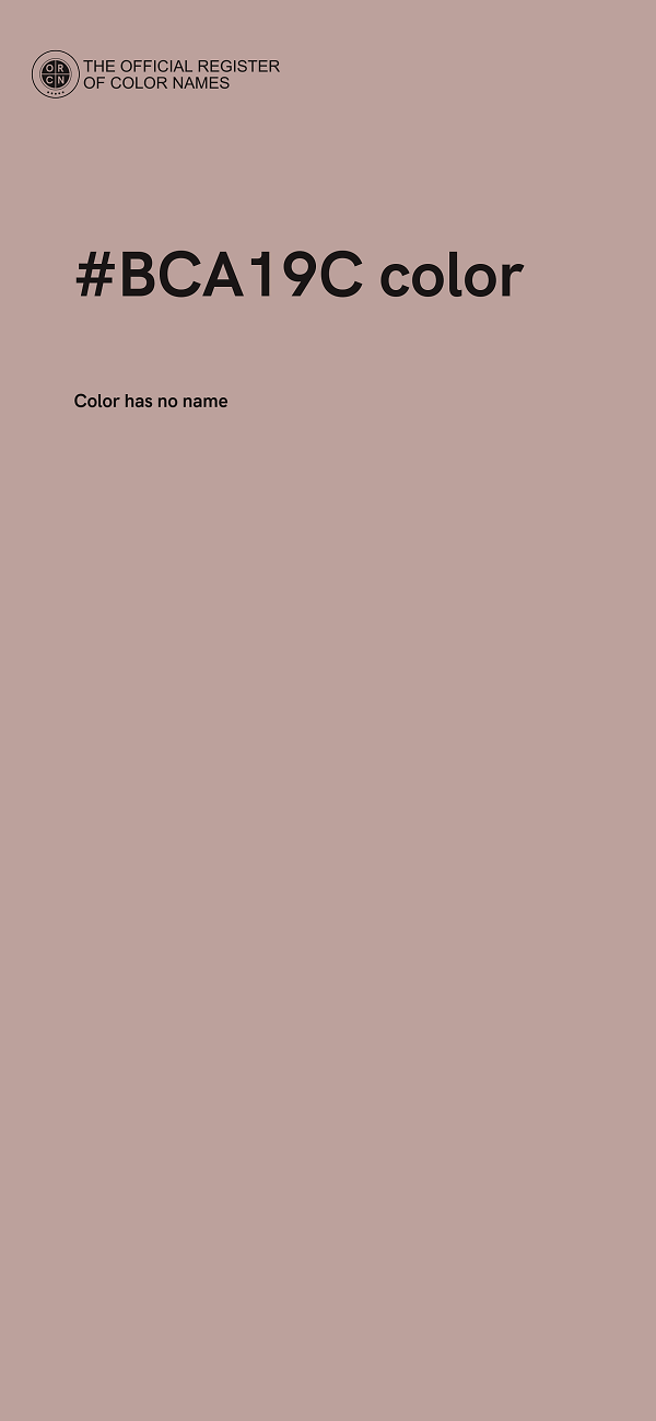#BCA19C color image