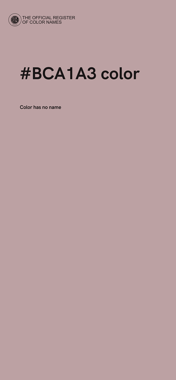 #BCA1A3 color image