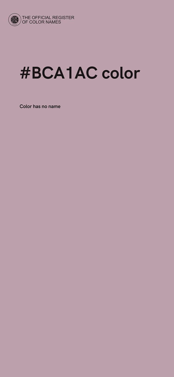 #BCA1AC color image