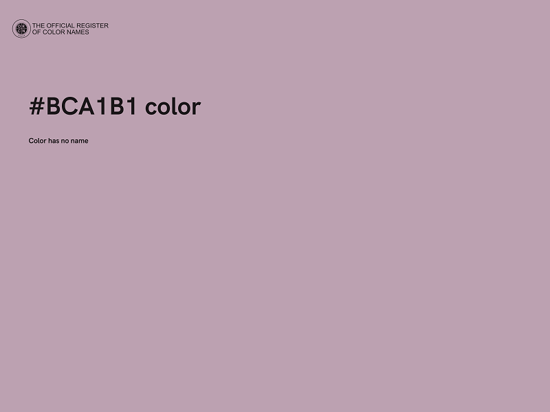 #BCA1B1 color image