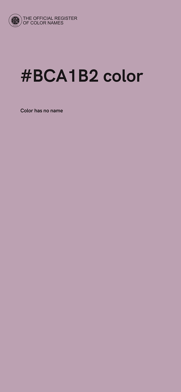 #BCA1B2 color image