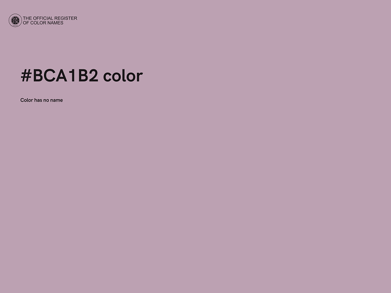 #BCA1B2 color image