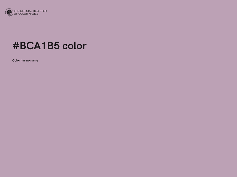 #BCA1B5 color image