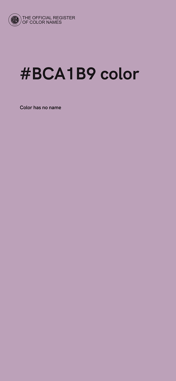 #BCA1B9 color image
