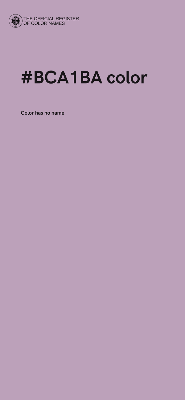 #BCA1BA color image