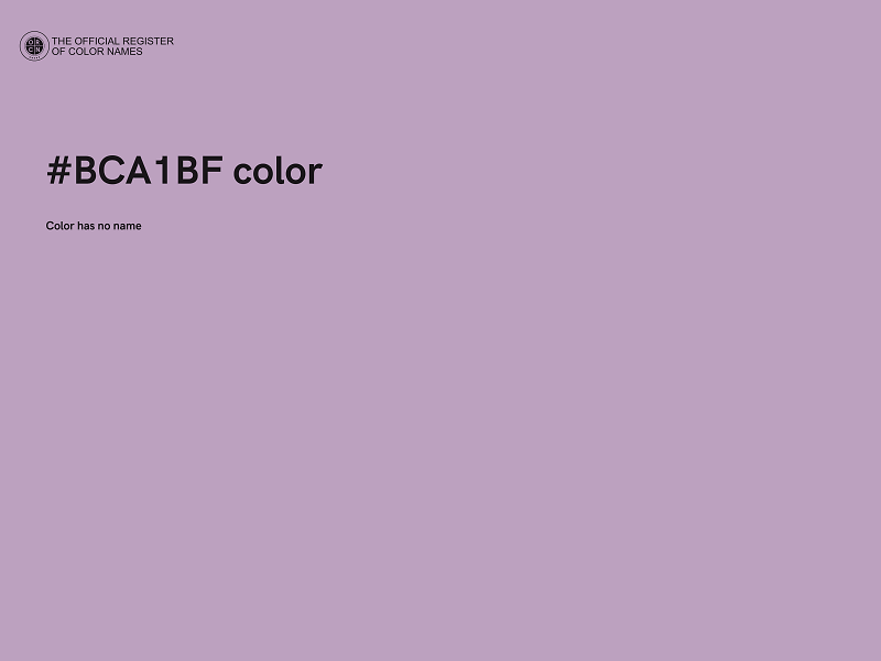 #BCA1BF color image