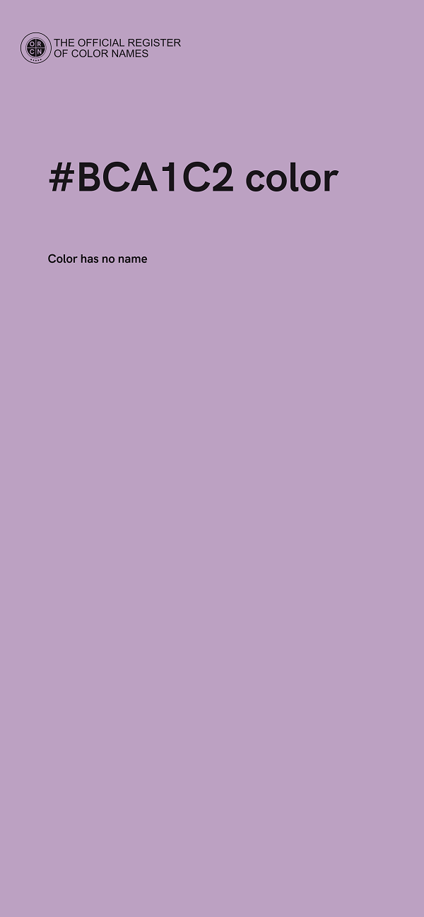 #BCA1C2 color image