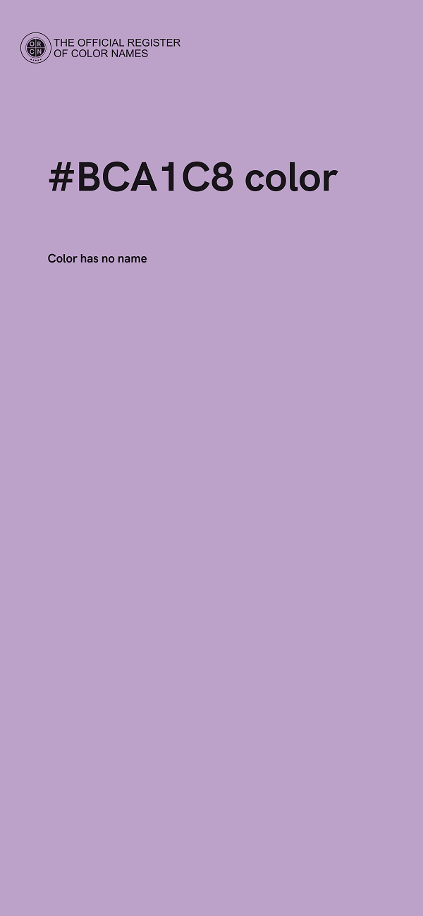 #BCA1C8 color image
