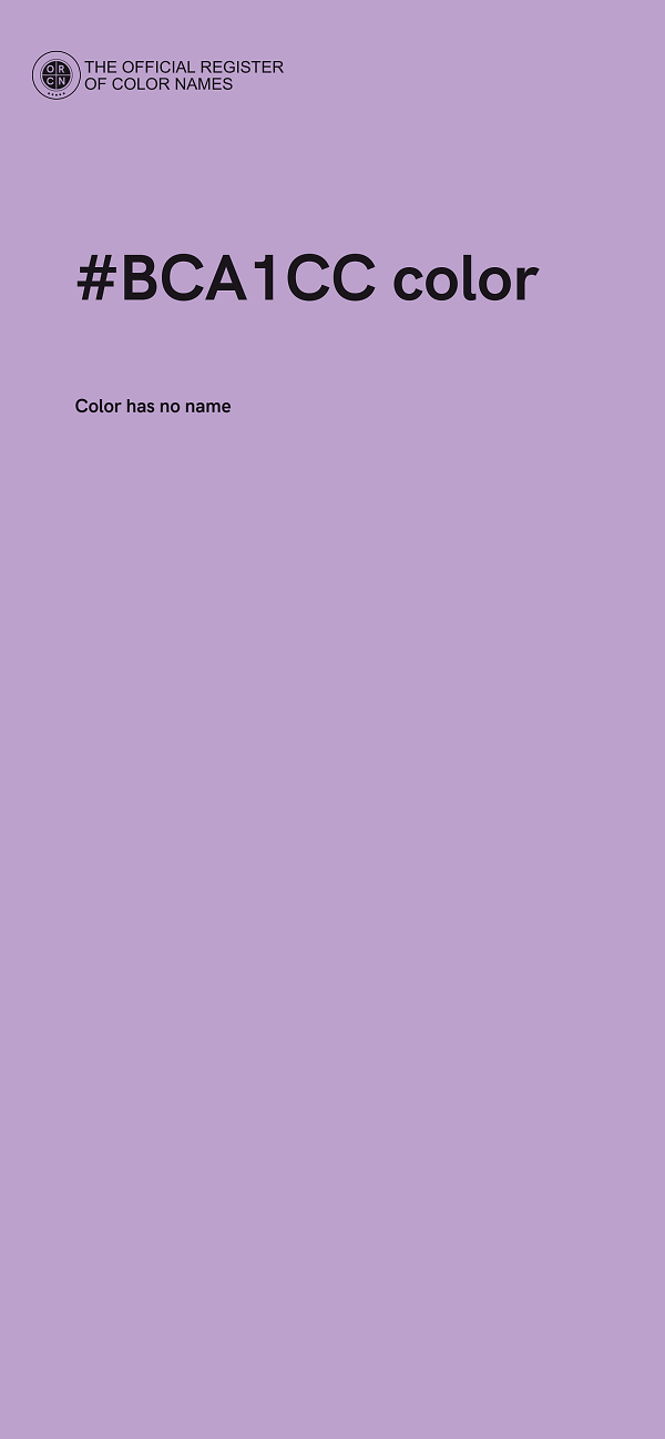 #BCA1CC color image