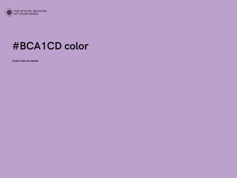 #BCA1CD color image