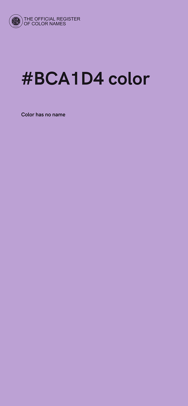 #BCA1D4 color image