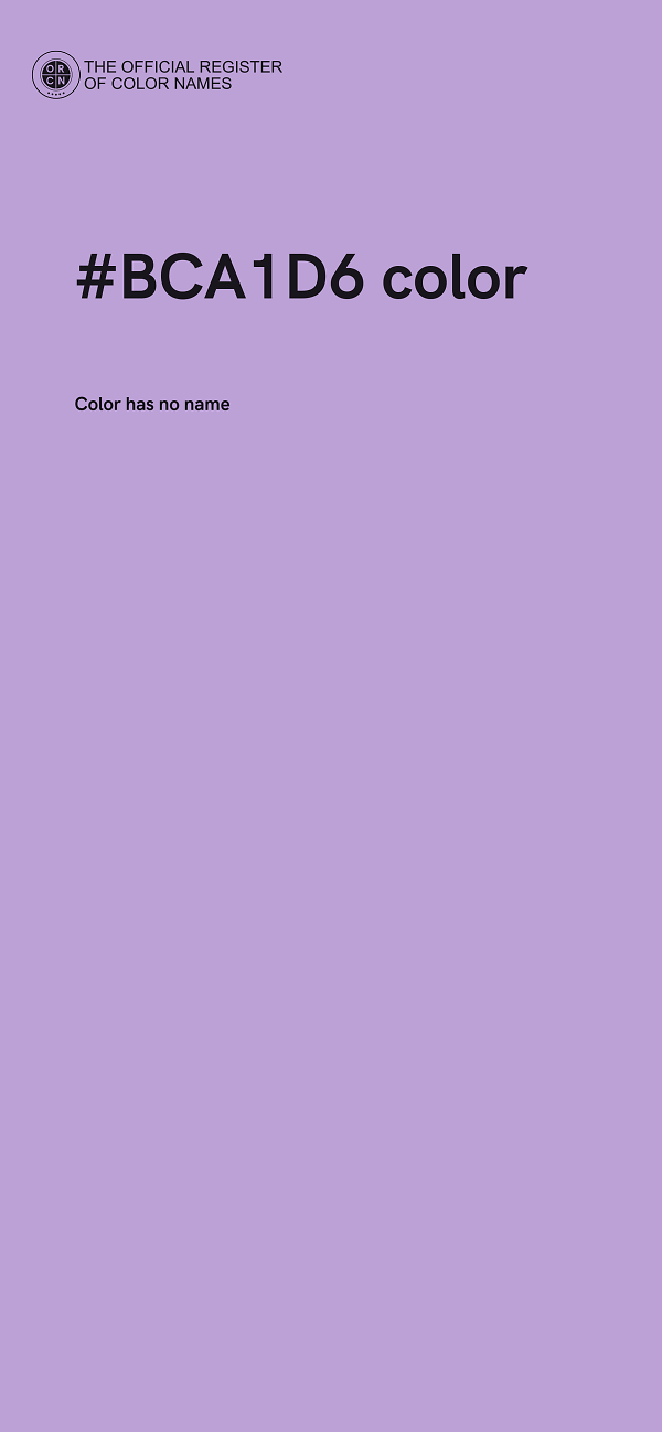 #BCA1D6 color image