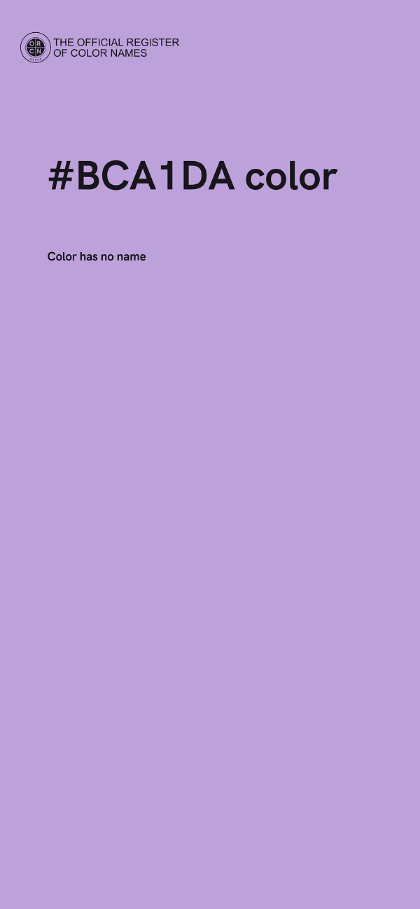 #BCA1DA color image