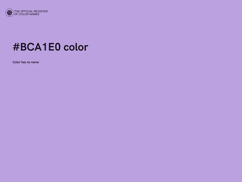 #BCA1E0 color image