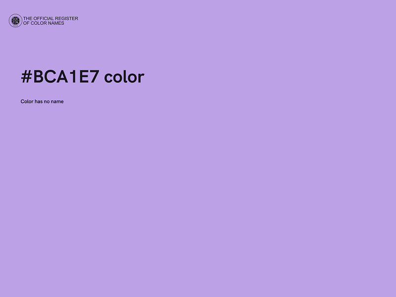 #BCA1E7 color image