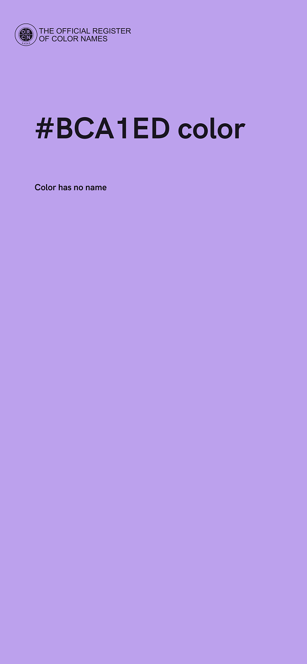 #BCA1ED color image