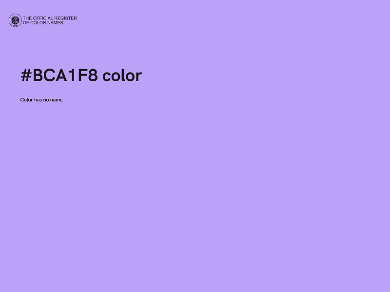 #BCA1F8 color image