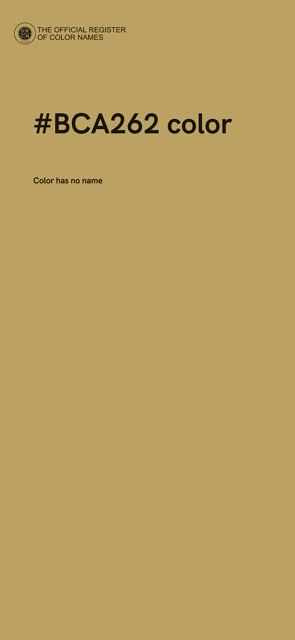 #BCA262 color image