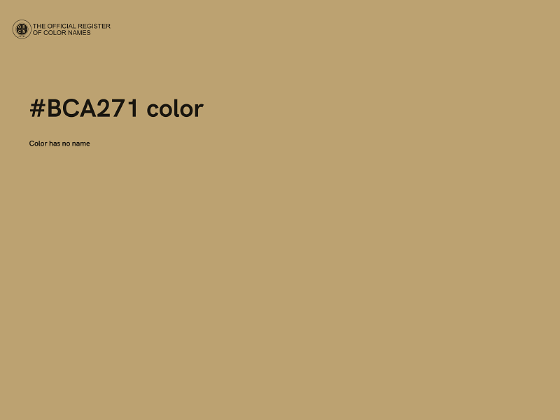 #BCA271 color image