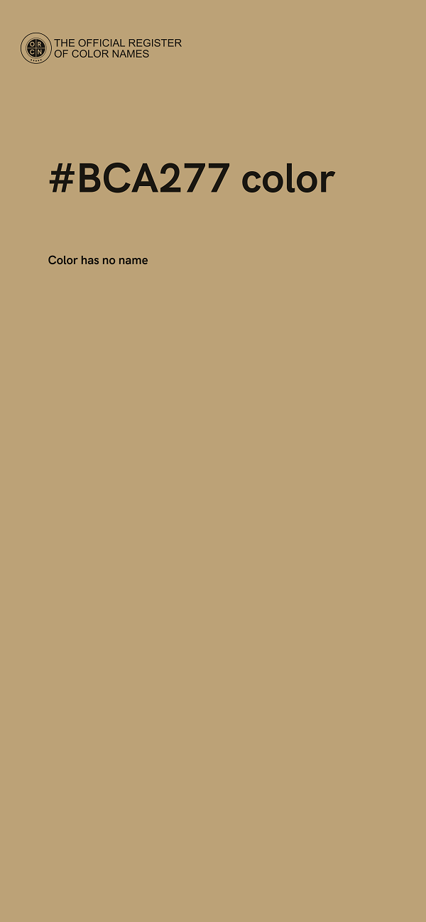 #BCA277 color image